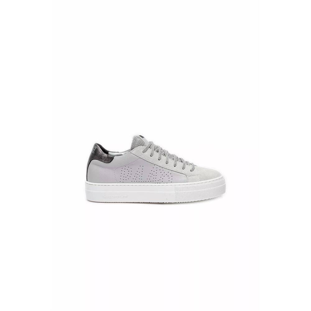 P448 Gray and Black Low-Top Sneakers
